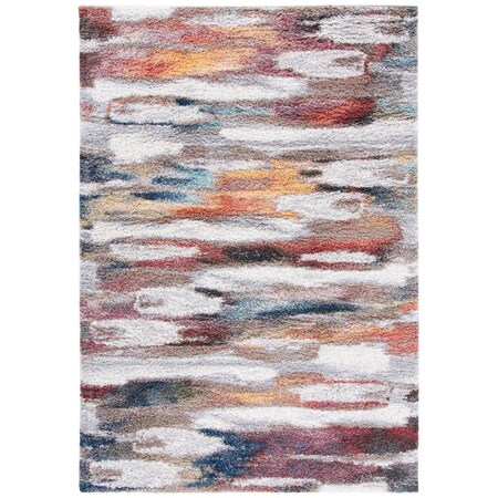 Safavieh 4 ft. x 4 ft. Calista Square Area Rug Ivory & Rust CAL108A-4SQ